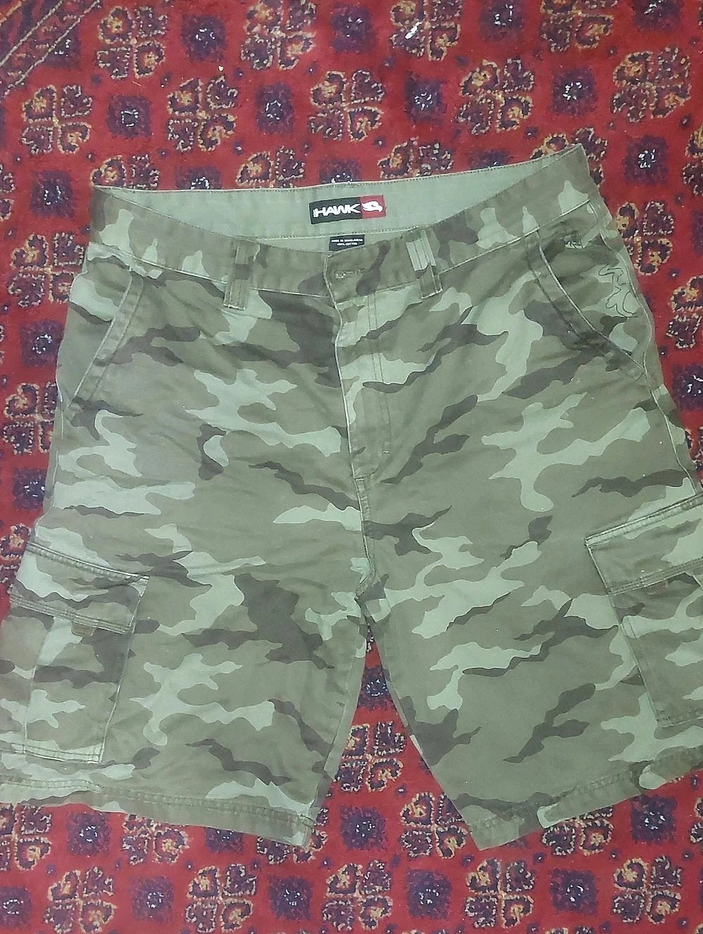 Hawk Men's Camo Cargo Shorts